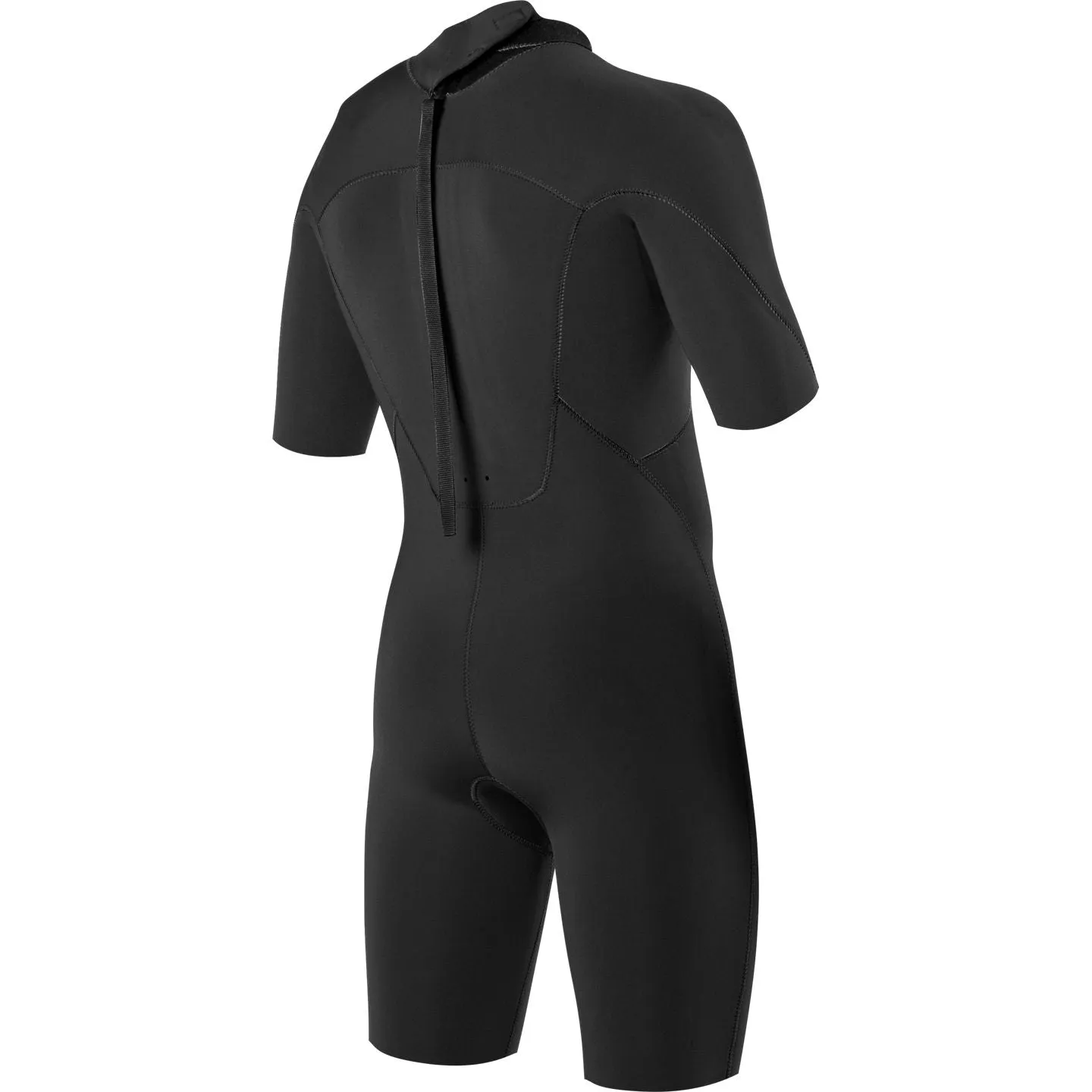 2/2 Youth Vissla Short Sleeve Spring Wetsuit Back Zip - Black