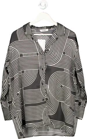 4TH   Reckless Black and White Patterned Shirt UK 10