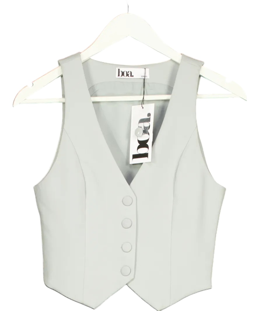 BOA Green Classic Tailored Waistcoat UK XS