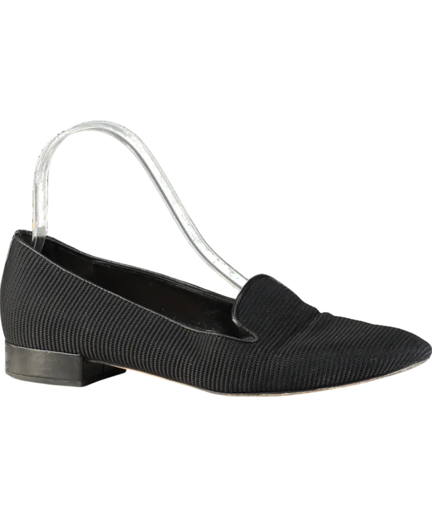Christian Dior Black Technical Fabric Slip On Loafers UK 4 EU 37 👠