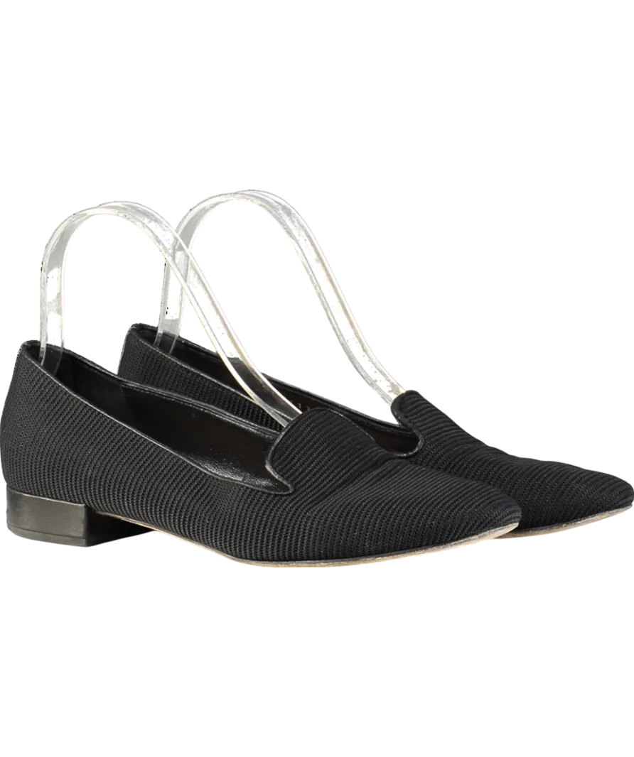 Christian Dior Black Technical Fabric Slip On Loafers UK 4 EU 37 👠