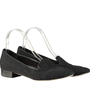 Christian Dior Black Technical Fabric Slip On Loafers UK 4 EU 37 👠