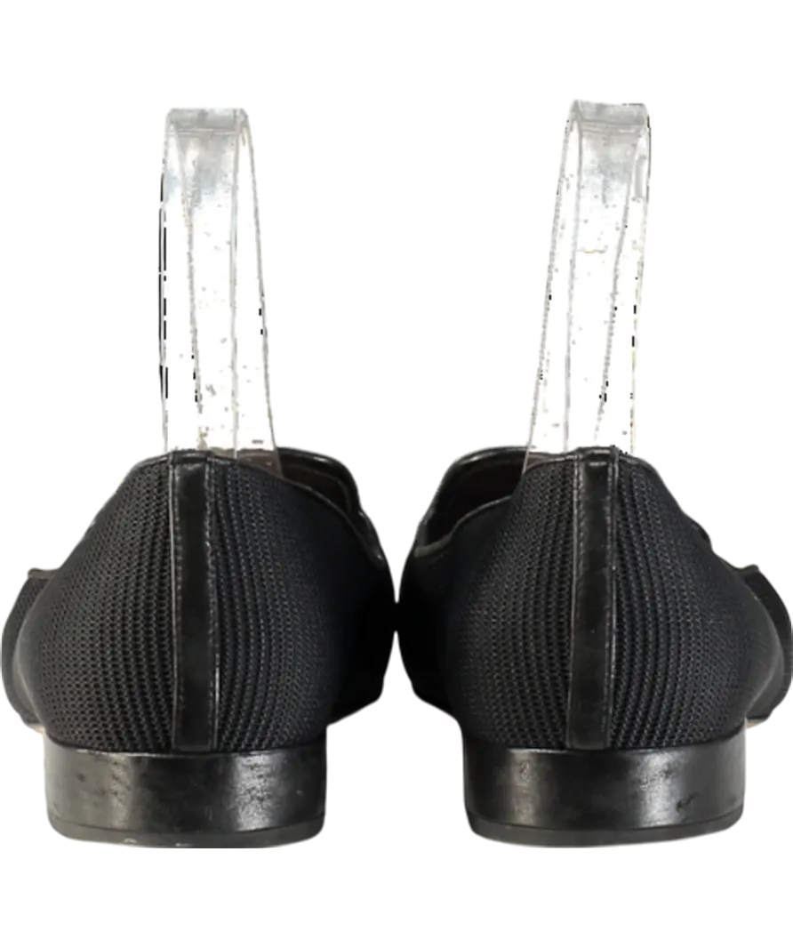 Christian Dior Black Technical Fabric Slip On Loafers UK 4 EU 37 👠