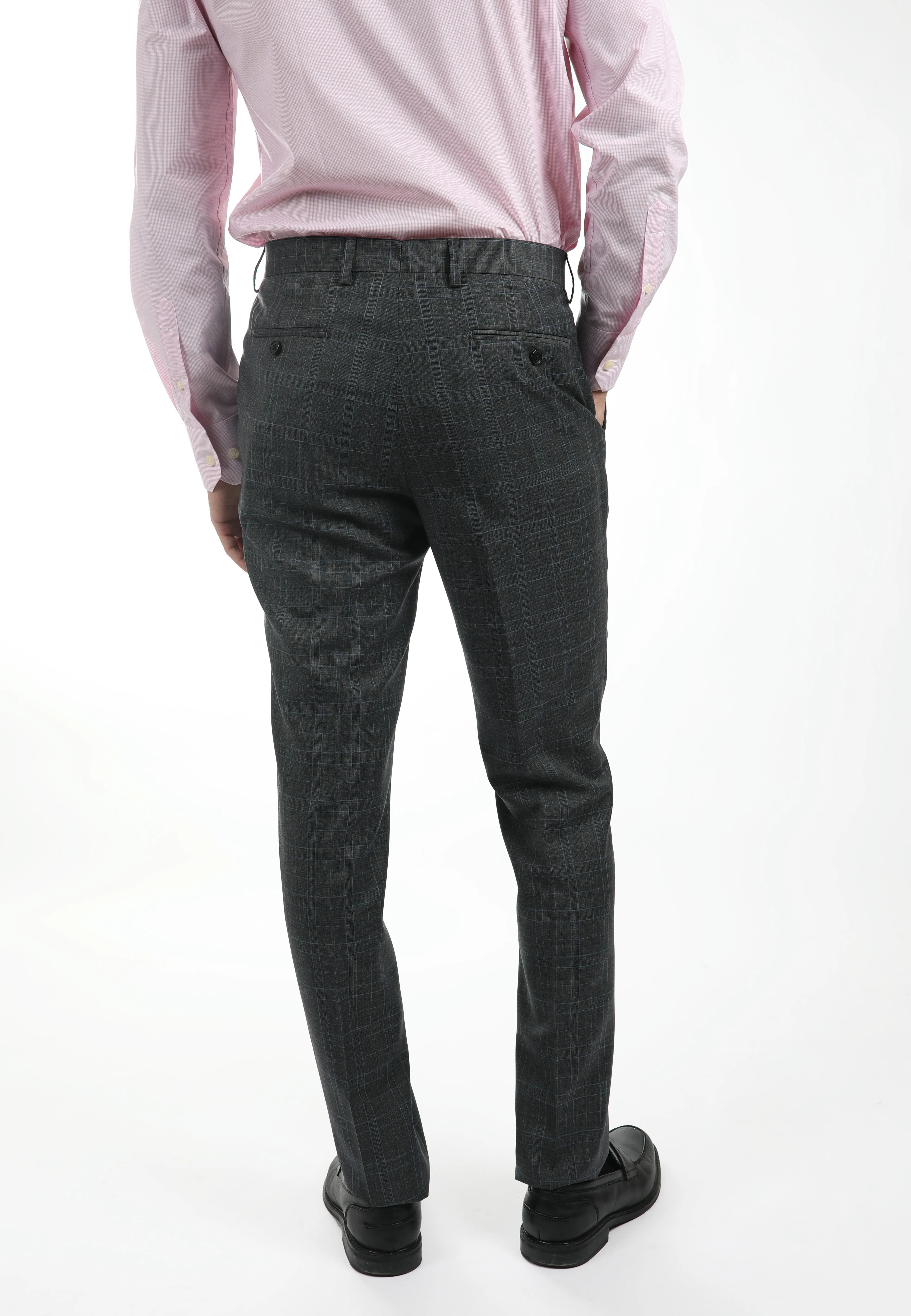 Grey Brinsley Pow Check Trouser