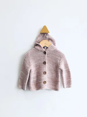Knit Hooded Cardigan // 6M