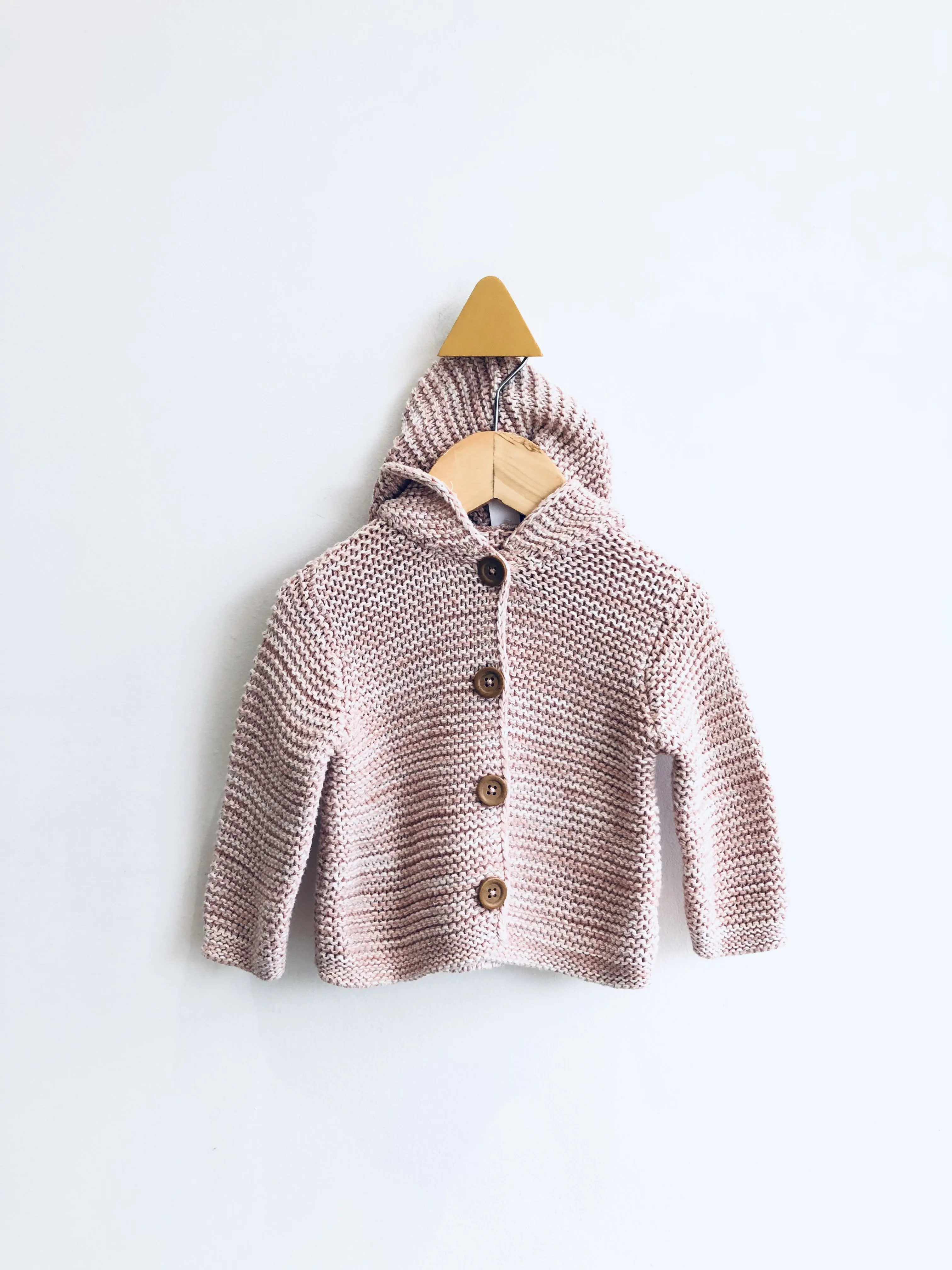 Knit Hooded Cardigan // 6M