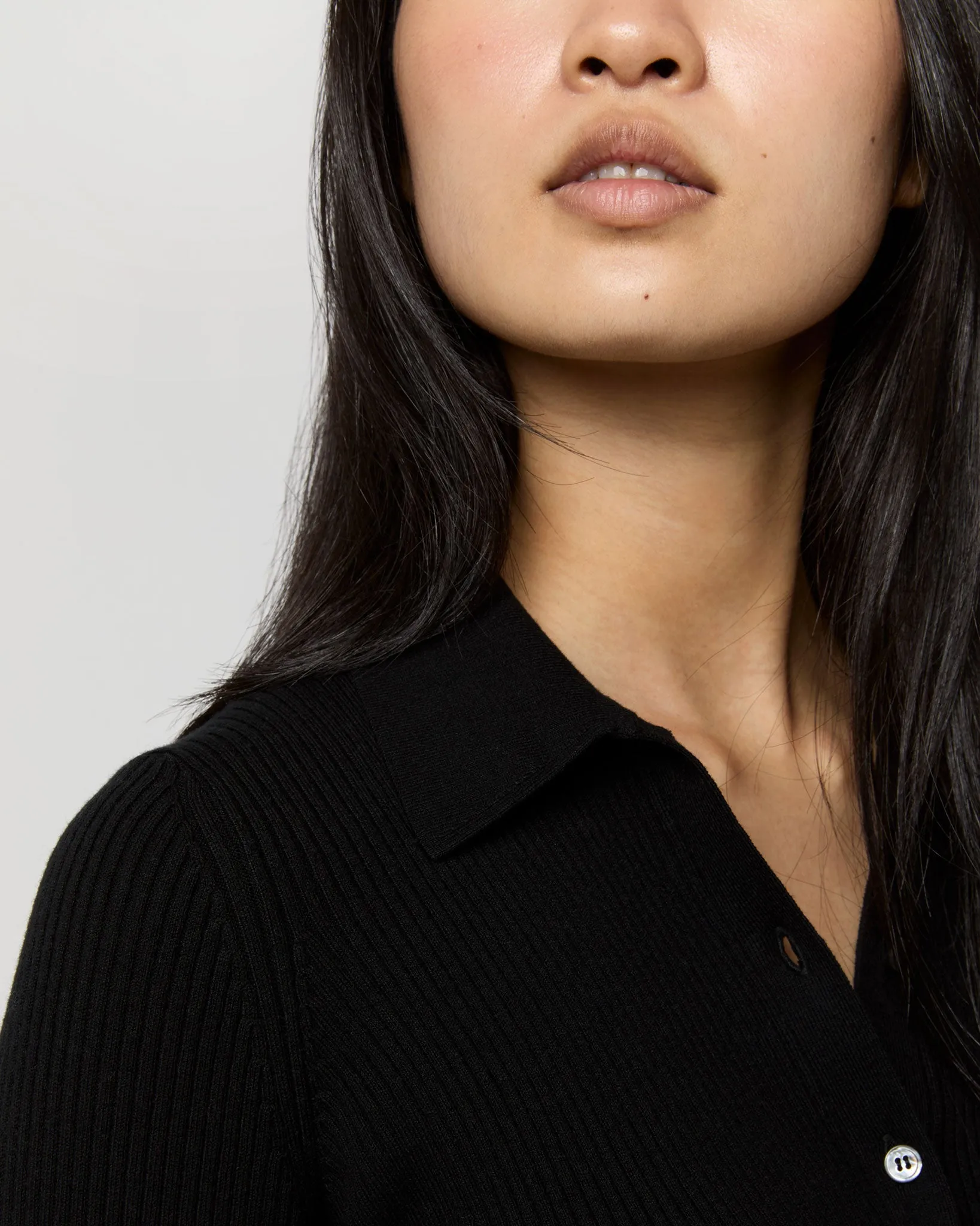 Patricia Sweater in Black Cotton/Silk