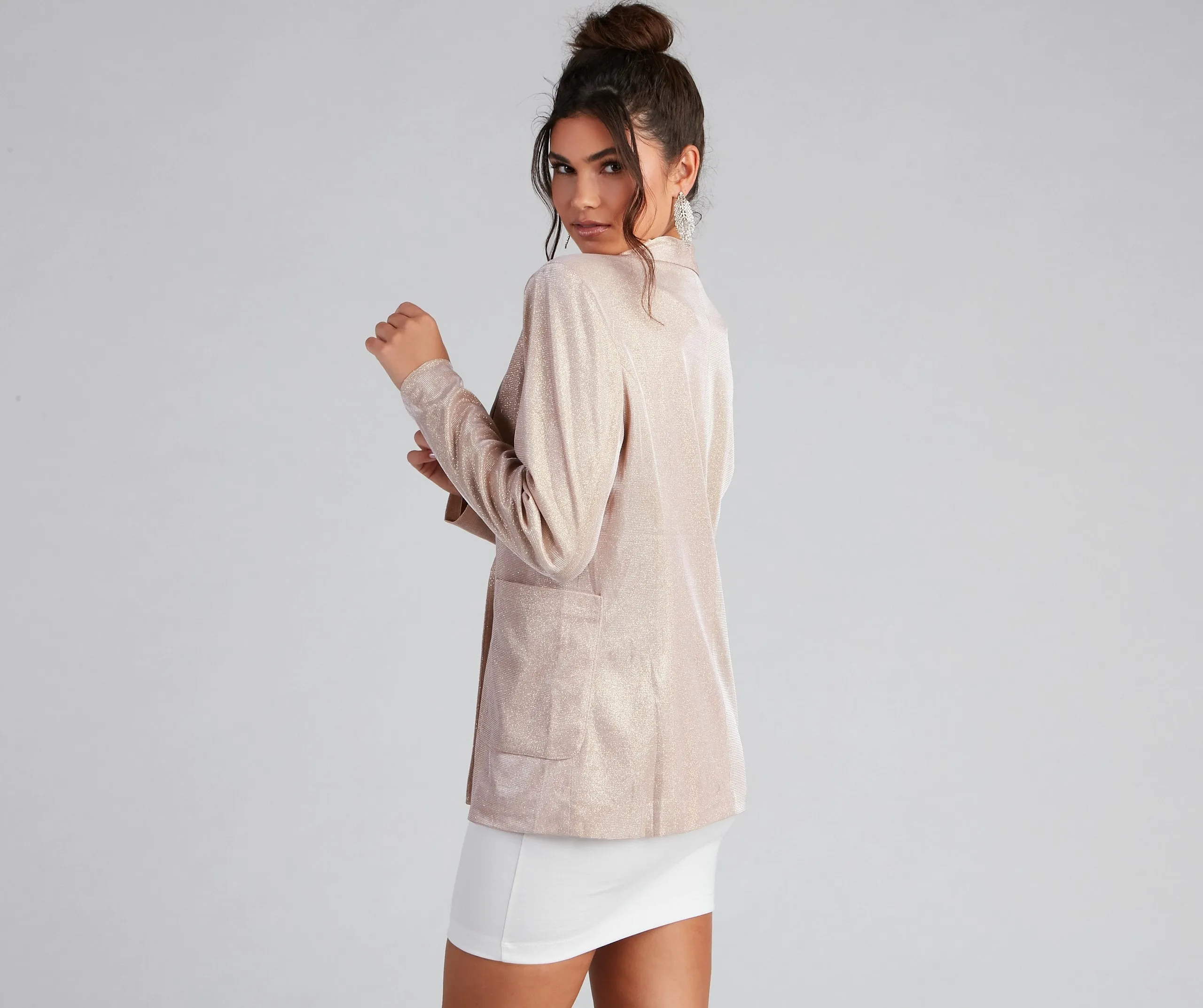 TastyHottie - Sophisticated Glamour Glitter Blazer
