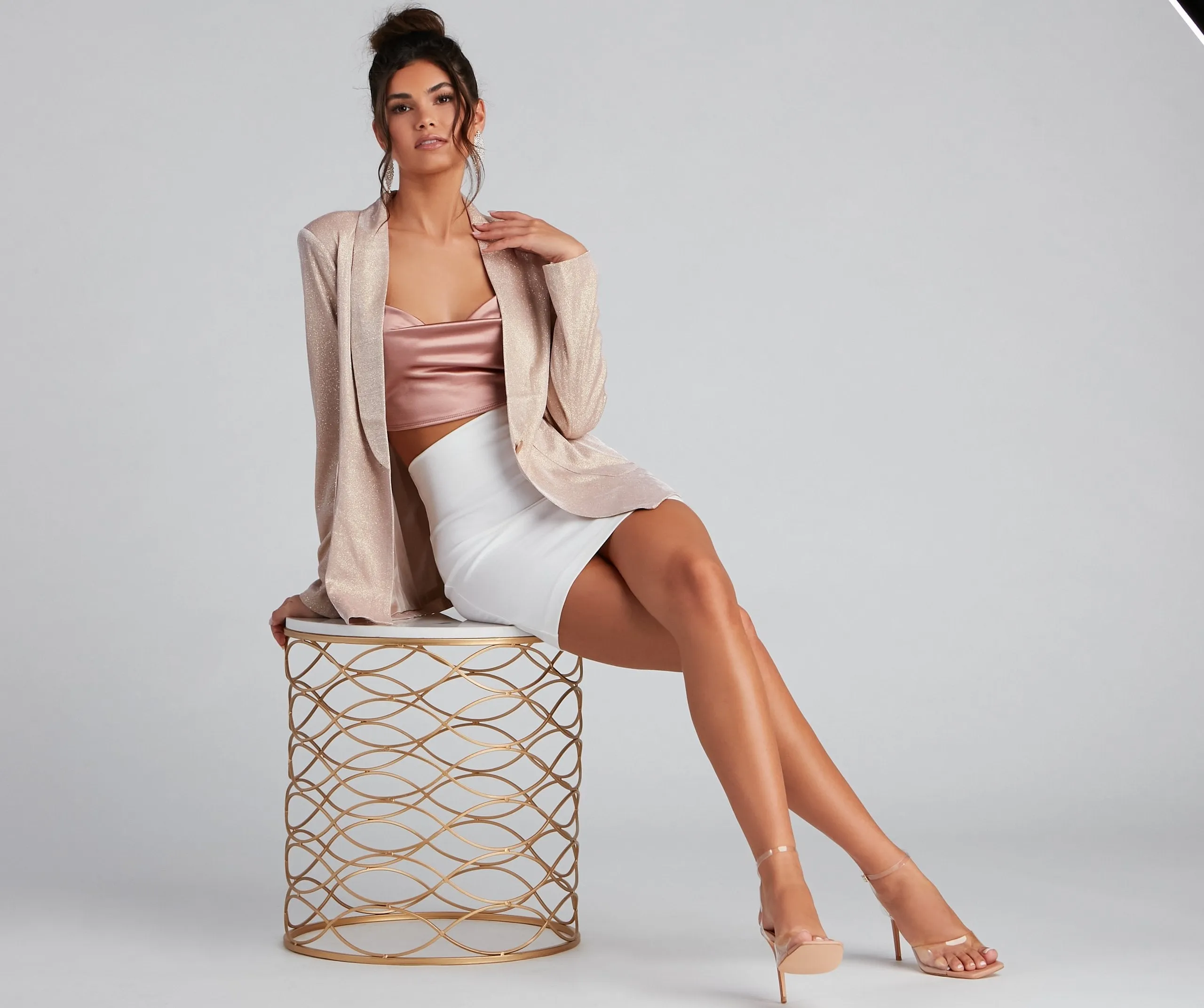 TastyHottie - Sophisticated Glamour Glitter Blazer